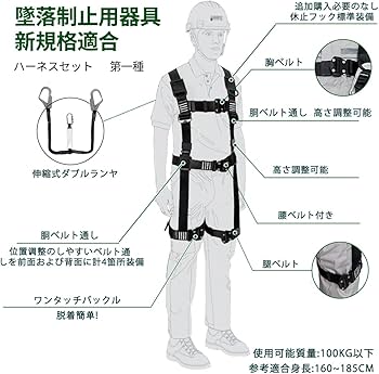 ASさん専用　　安全帯5セット ASさん専用 安全帯5セット 楽天市場】ハーネス型安全帯 規格適合品